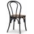 Tony schwarzer Stuhl aus Bugholz mit Rattan + Mbelfe