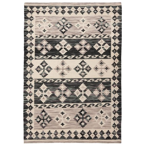 Kelim-Teppich Idaho - Grau