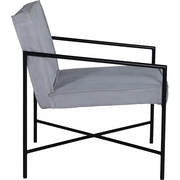 Sessel Tetra - Grauer Kordsamt Sessel Tetra - Grauer Kordsamt