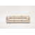 Mottona 3-Sitzer-Sofa Creme