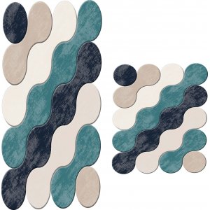 Badematte Dots - Blau