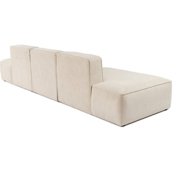 Mehr 3-Sitzer-Sofa mit offenen Enden - Creme