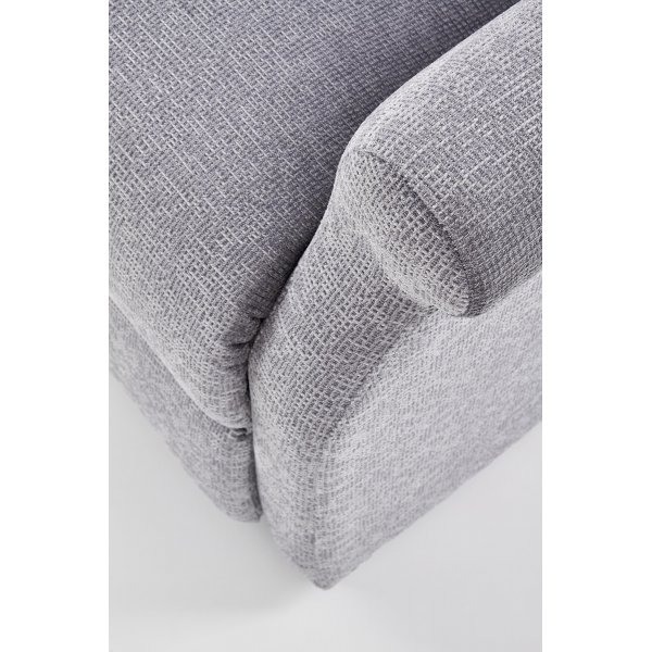 Massagesessel aus grauem Stoff Massagesessel aus grauem Stoff