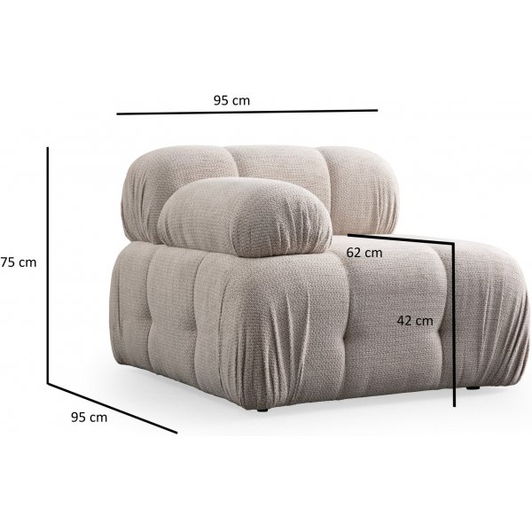 Petite 2-Sitzer-Sofa - Creme Petite 2-Sitzer-Sofa - Creme