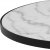 Soli Couchtisch 65 cm - Weier Marmor/Schwarz