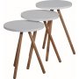 Dreifachtisch 34 cm - Wei