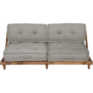 Heriya 2-Sitzer-Sofa - Grau + Teppich- und Textilreinigung Heriya 2-Sitzer-Sofa - Grau + Teppich- und Textilreinigung