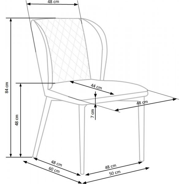 Cadeira Esszimmerstuhl 399 - Grau