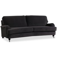 Kungshamn Howard 3-Sitzer, geschwungenes Sofa - Dunkelgrau (Samt) Kungshamn Howard 3-Sitzer, geschwungenes Sofa - Dunkelgrau (Samt)