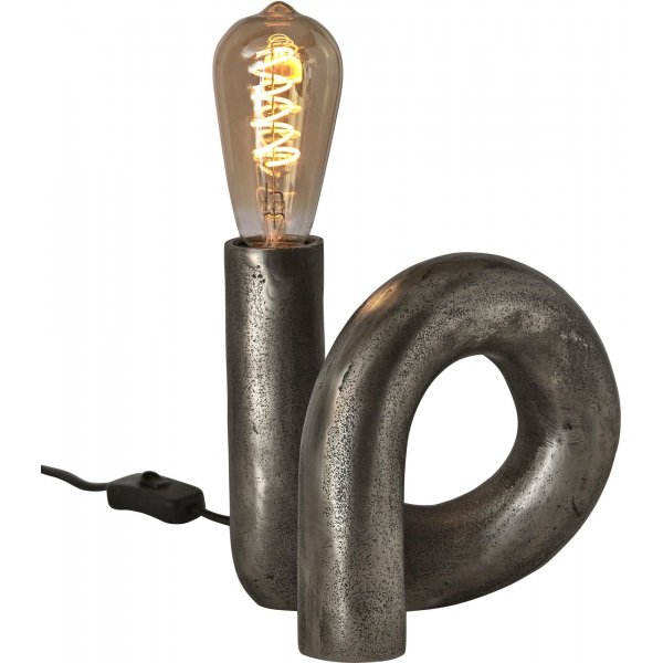 Hinweis: Swirl-Lampensockel - Rustikales Silber - 18 cm Hinweis: Swirl-Lampensockel - Rustikales Silber - 18 cm