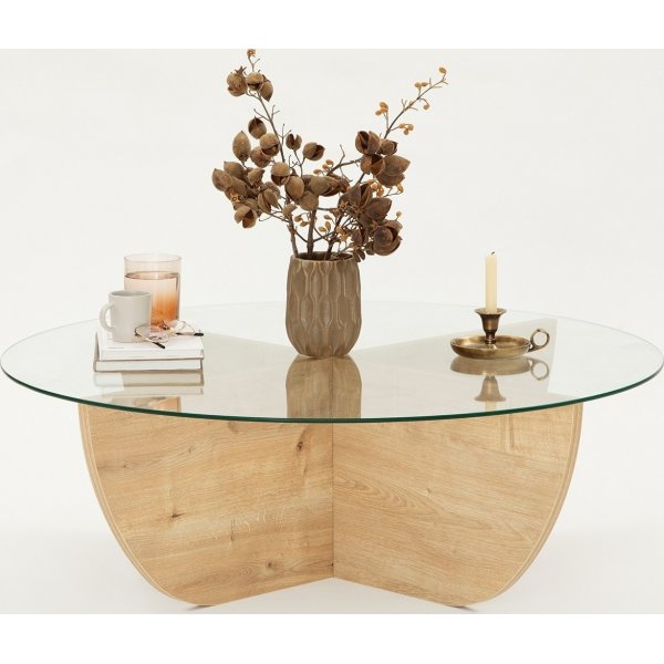 Lily Couchtisch 90 cm - Saphireiche