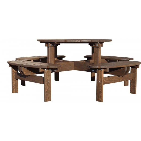 Ronda-Mbelgruppe - Gartenbank & Tisch in einem - Braun