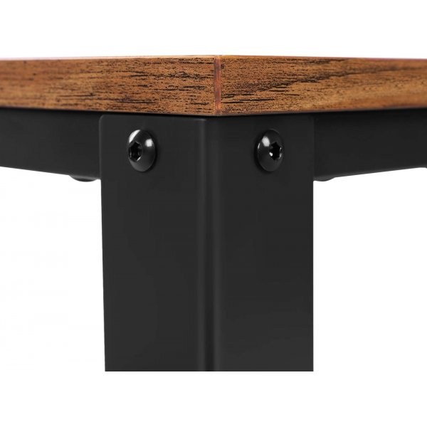 Freddie Beistelltisch 45 x 45 cm - Braun/Schwarz