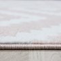 Intersect-Teppich - Rosa/Wei