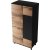 Fate Kleiderschrank 90x182 cm - Eiche/Schwarz