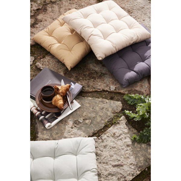 Noah Stuhlkissen 40 x 40 cm - Eiskaffee