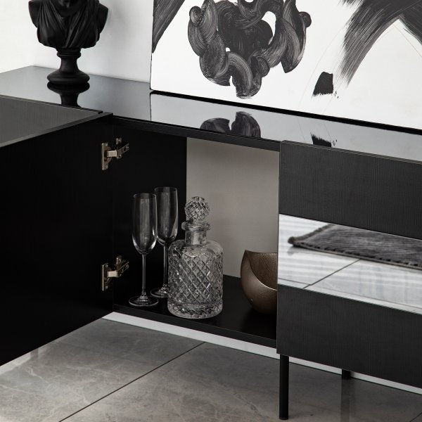 Leon Medienbank - Schwarz Leon Medienbank - Schwarz