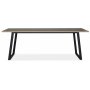 Edge Esstisch 240x90 cm - Graues Hochdrucklaminat (HPL)