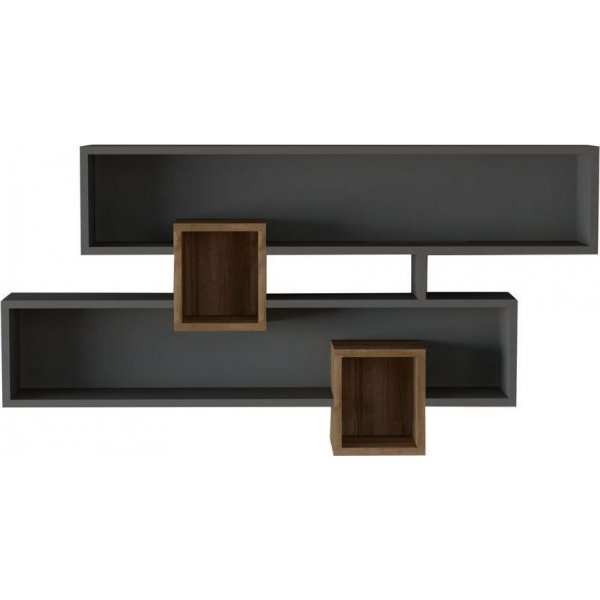 Wandregal Karen - Nussbaum/anthrazit