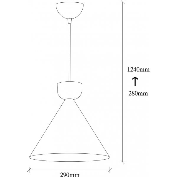 Dodo Deckenleuchte 2471 - Schwarz/Kupfer