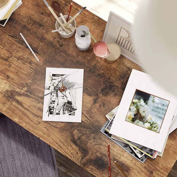 Osman Schreibtisch 140 x 60 cm - Braun/Schwarz Osman Schreibtisch 140 x 60 cm - Braun/Schwarz