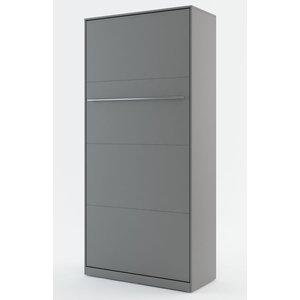Bettschrank compact living Vertical (Klappbett 90x200 cm) - Grau