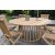 Salt Outdoor-Essgruppe um 150 cm Tisch mit 6 Esszimmersthlen - Teak + Holzl fr Mbel