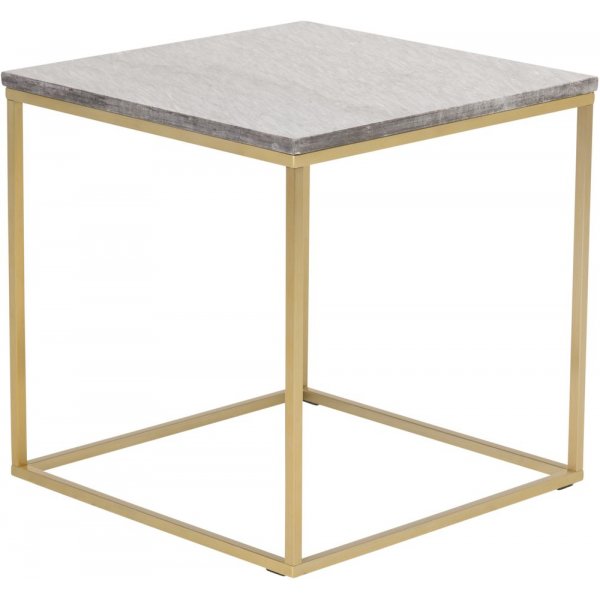 Kvarnbacken Beistelltisch 50 x 50 cm - Grau/Messing