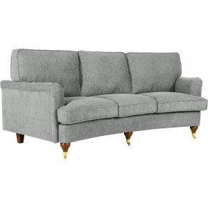 Howard Watford Deluxe 4-Sitzer-Curved-Sofa - Grau + Textilreinigung fr Mbel