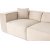 Lora 3-Sitzer-Sofa - Creme