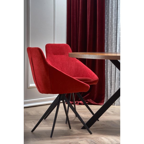 Ticino Esstisch - Nussbaum/schwarz