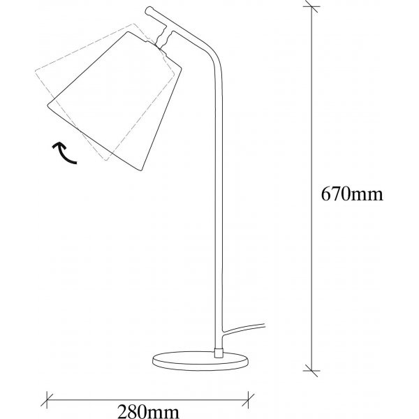 Salini Tischlampe - Schwarz