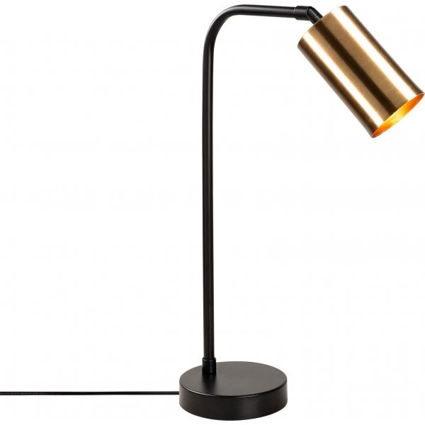 Smaragd-Tischlampe - Schwarz/Vintage