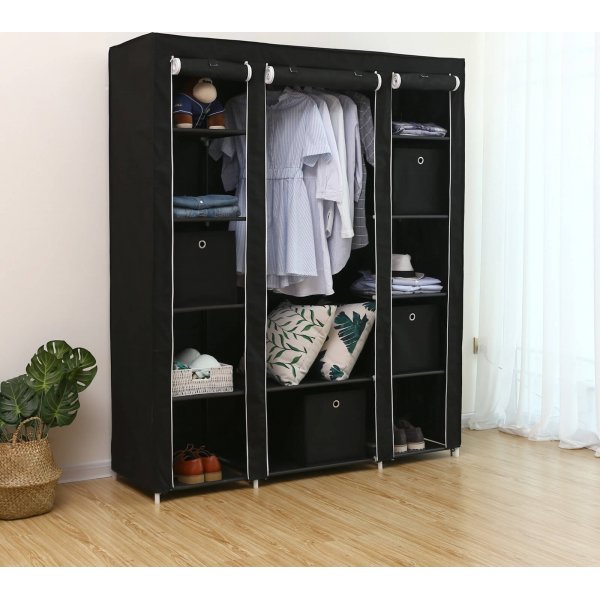 Prescott Kleiderschrank 150 x 175 cm - Schwarz