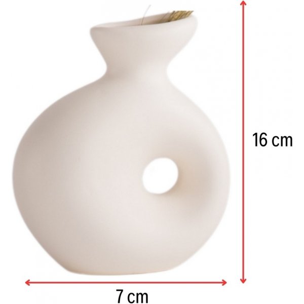 Delta-Vase - gebrochenes Weiß Delta-Vase - gebrochenes Weiß