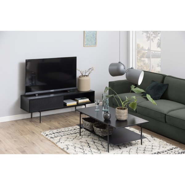 Angus Couchtisch 115 x 60 cm - Schwarz