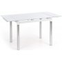 Aldona Esstisch 96-142 cm - Wei/Chrom
