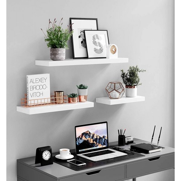 Sussex Wandregal 80 x 20 cm - Wei