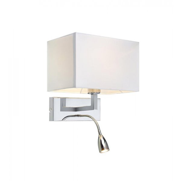 Savoy Wandlampe - Chrom/wei