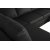 Solna U-Sofa aus schwarzem PU A3D + Mbelpflegeset fr Textilien