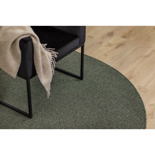 Zeus flach gewebter Teppich Smaragdgrn