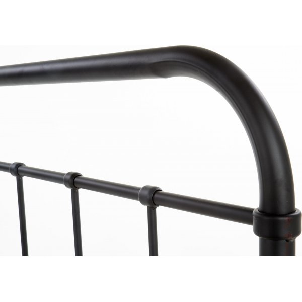 Saldus schwarzer Bettrahmen 120x200 cm