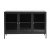 Dobb Sideboard aus schwarzem Metall mit Glastren