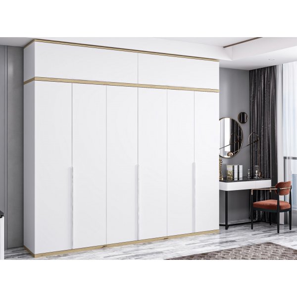 Lyn Kleiderschrank 270 x 52 x 250 cm - Wei�