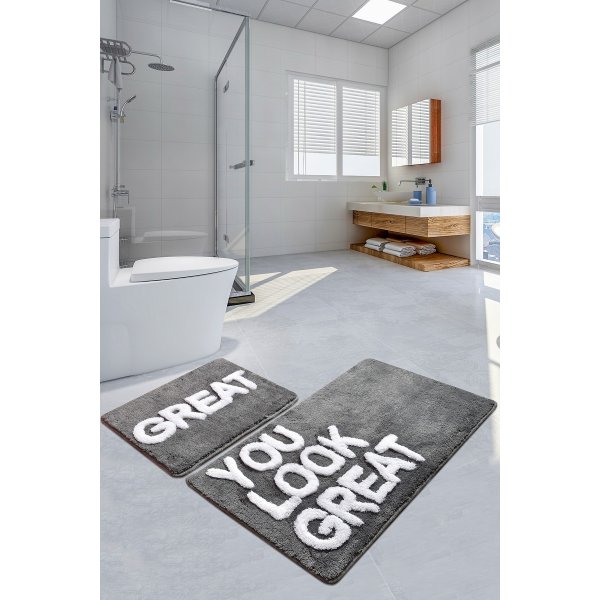 Toller Badezimmerteppich - Grau Toller Badezimmerteppich - Grau