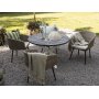 Essgruppe Aster: Runder Tisch 112 cm mit 4 Sesseln
