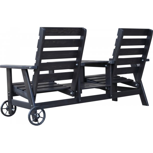 Kingdom Ausziehsofa - Schwarz