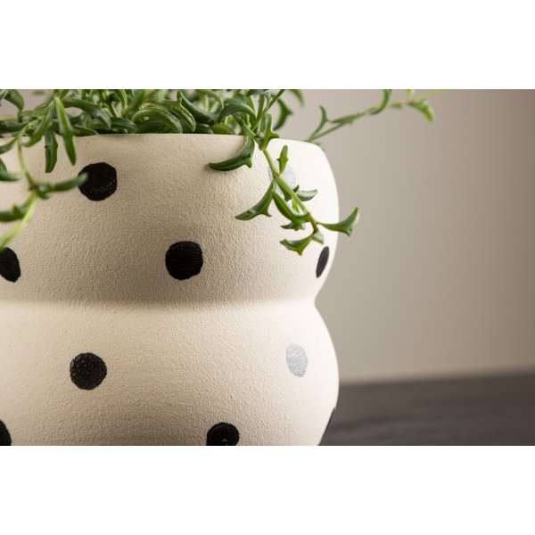 Dapne-Topf - Schwarz/Weiß Dapne-Topf - Schwarz/Weiß