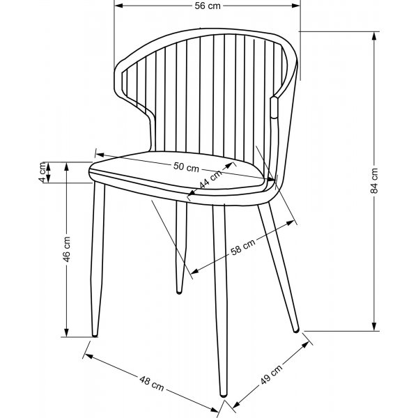 Cadeira Esszimmerstuhl 496 - Gelb Cadeira Esszimmerstuhl 496 - Gelb
