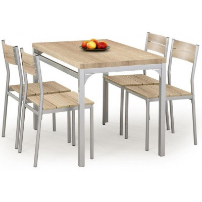 Myrsjö Esstischgruppe in Eiche hell - Tisch inklusive 4 Stühle